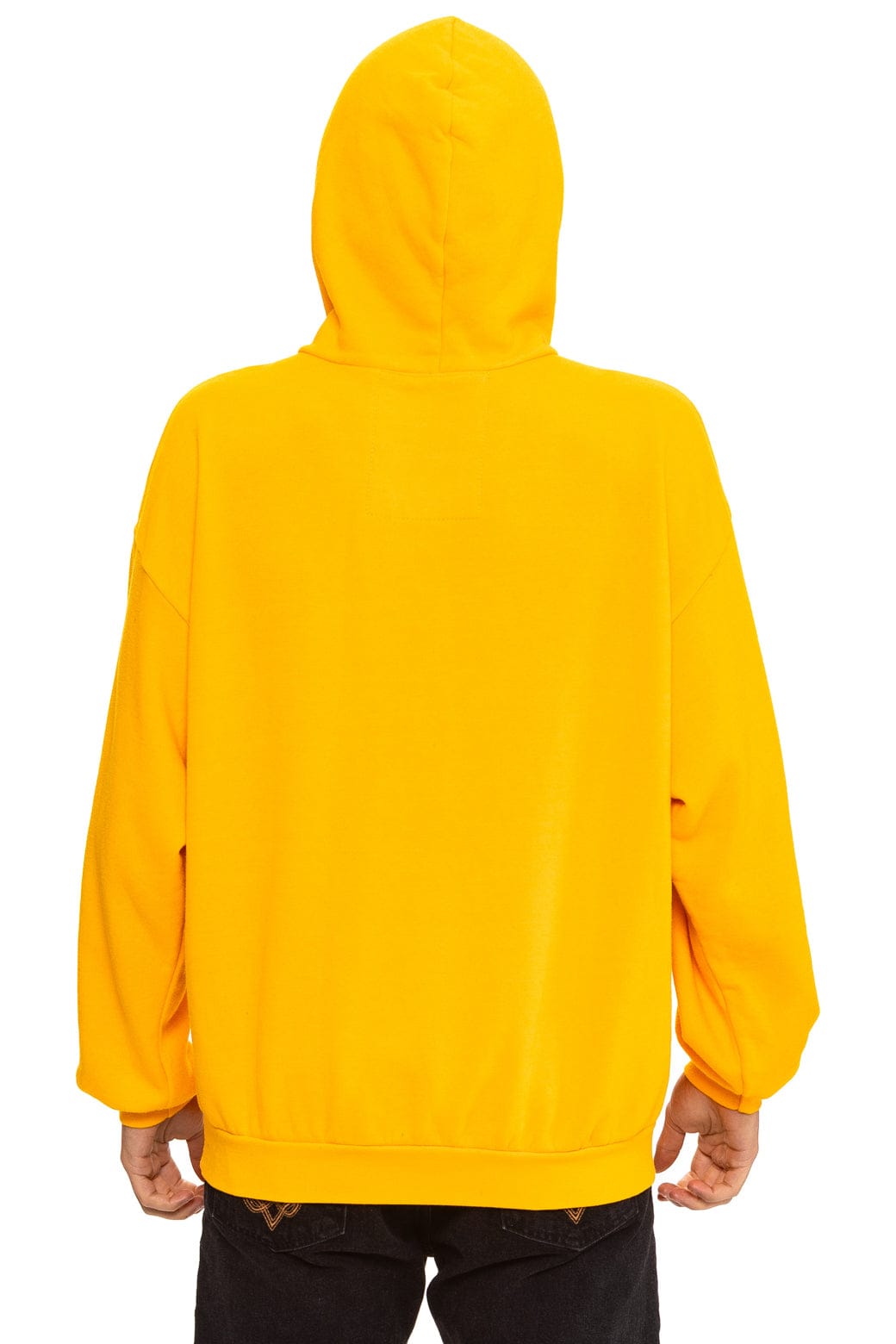 Classic MOUNTAIN STITCH CHEVRON PULLOVER HOODIE RELAXED - GOLD