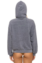 Classic MOUNTAIN STITCH CHEVRON PULLOVER HOODIE RELAXED - HEATHER GREY