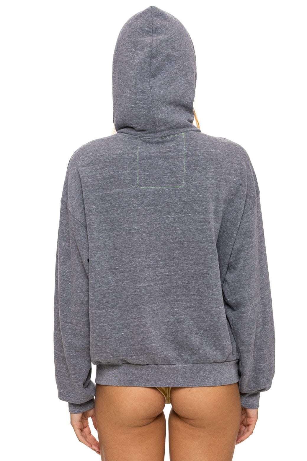 Classic MOUNTAIN STITCH CHEVRON PULLOVER HOODIE RELAXED - HEATHER GREY