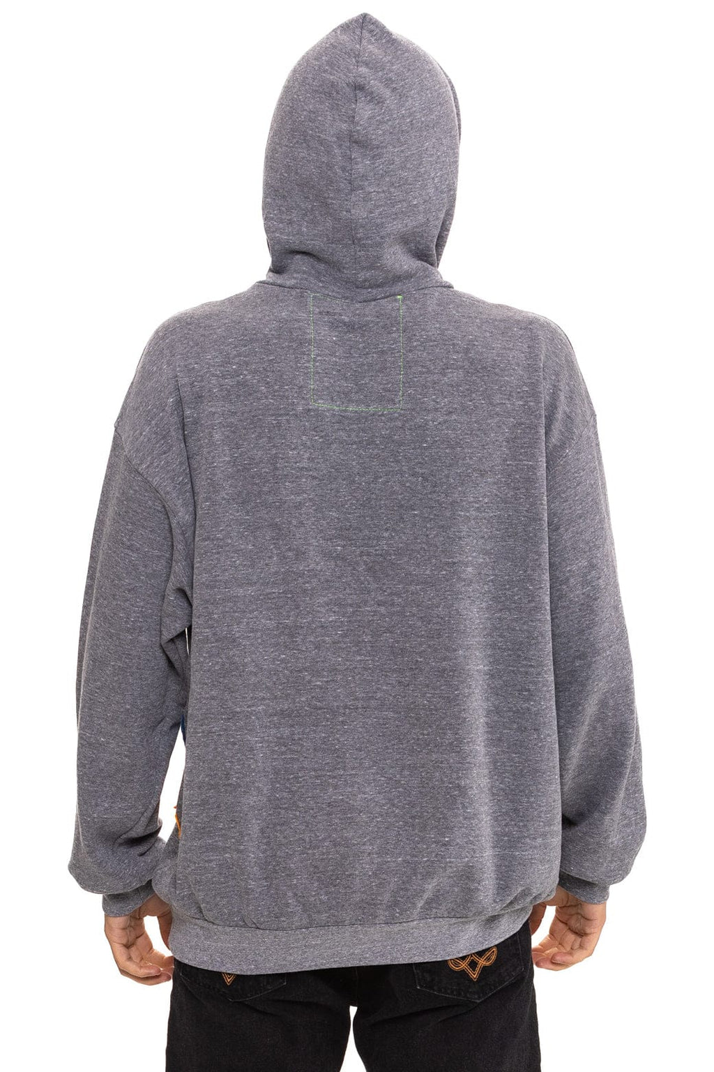 Classic MOUNTAIN STITCH CHEVRON PULLOVER HOODIE RELAXED - HEATHER GREY