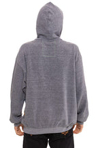 Classic MOUNTAIN STITCH CHEVRON PULLOVER HOODIE RELAXED - HEATHER GREY