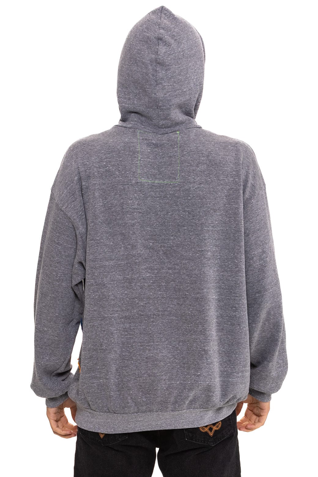Classic MOUNTAIN STITCH CHEVRON PULLOVER HOODIE RELAXED - HEATHER GREY