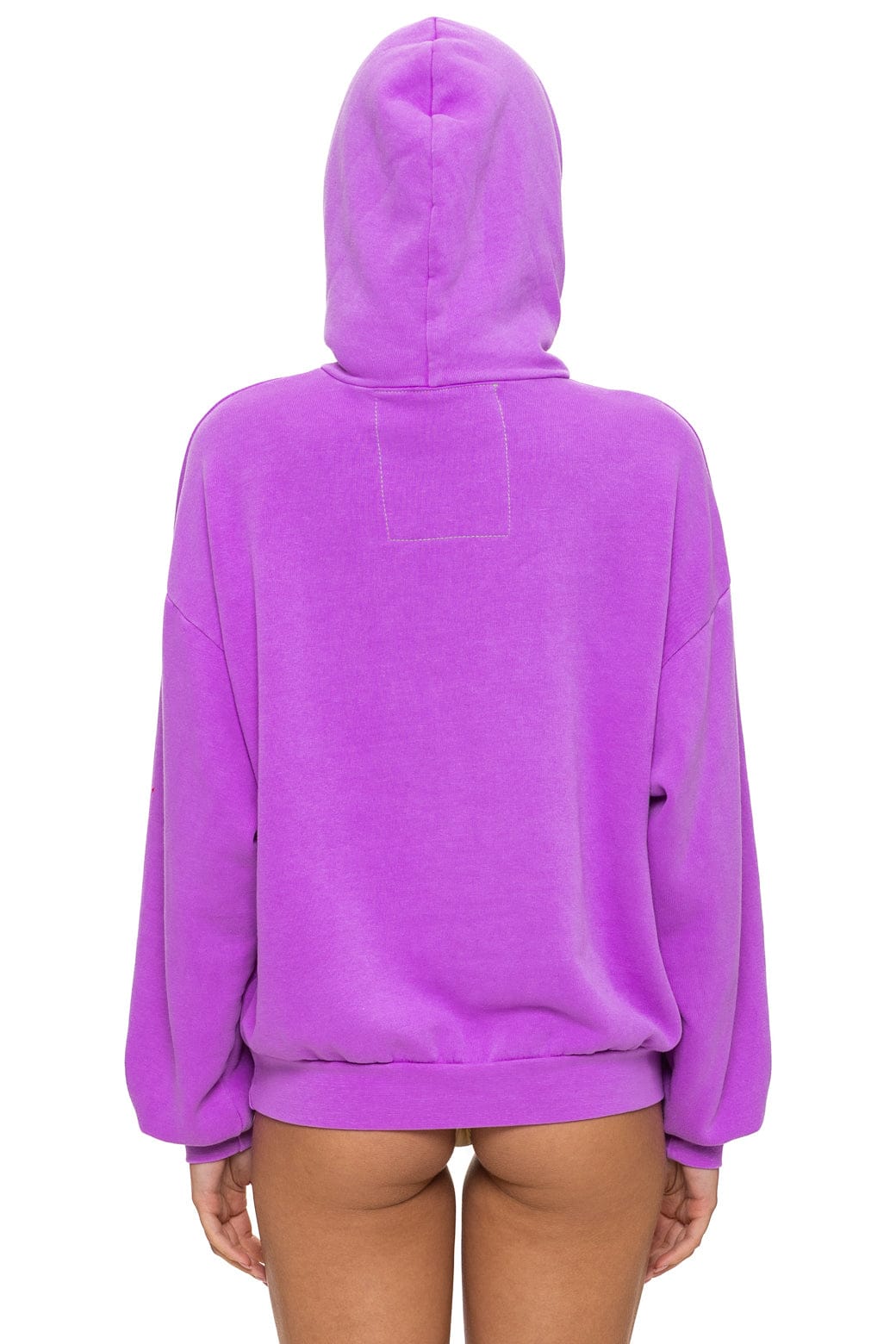 Classic MOUNTAIN STITCH CHEVRON PULLOVER HOODIE RELAXED - NEON PURPLE