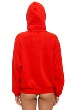Classic MOUNTAIN STITCH CHEVRON PULLOVER HOODIE RELAXED - RED