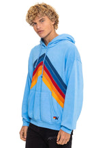Classic MOUNTAIN STITCH CHEVRON PULLOVER HOODIE RELAXED - SKY