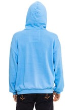 Classic MOUNTAIN STITCH CHEVRON PULLOVER HOODIE RELAXED - SKY