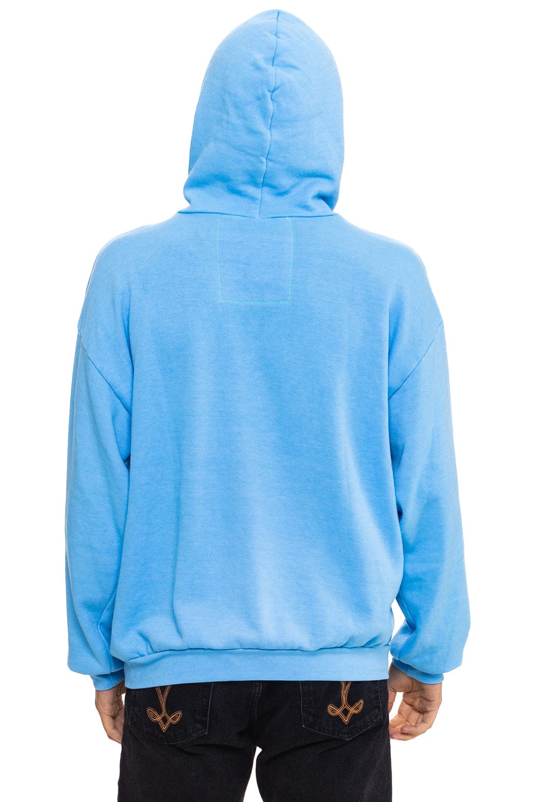 Classic MOUNTAIN STITCH CHEVRON PULLOVER HOODIE RELAXED - SKY