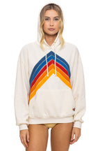 Classic MOUNTAIN STITCH CHEVRON PULLOVER HOODIE RELAXED - VINTAGE WHITE
