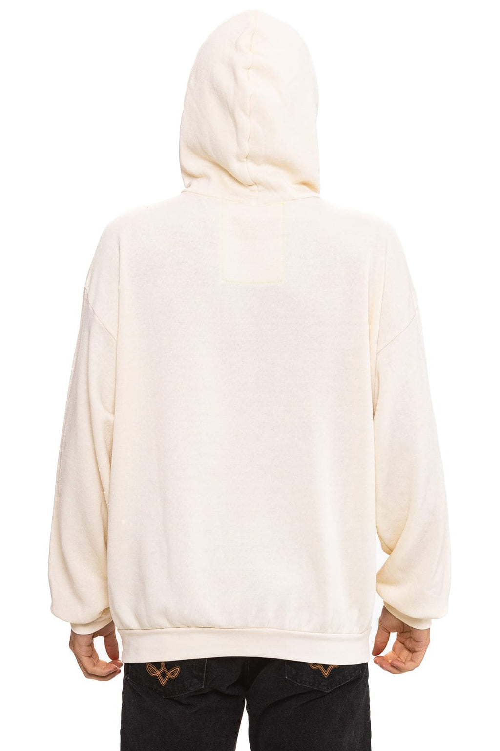 Classic MOUNTAIN STITCH CHEVRON PULLOVER HOODIE RELAXED - VINTAGE WHITE