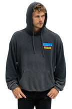 Classic LIVE FREE ADVENTURE PATCH PULLOVER RELAXED HOODIE - FADED SMOKE