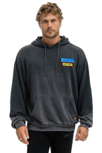Classic LIVE FREE ADVENTURE PATCH PULLOVER RELAXED HOODIE - FADED SMOKE