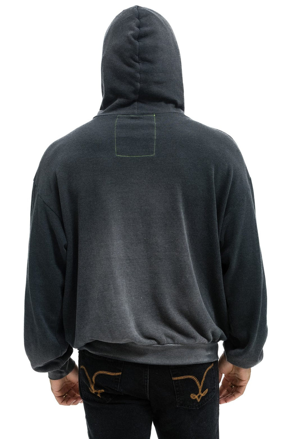 Classic LIVE FREE ADVENTURE PATCH PULLOVER RELAXED HOODIE - FADED SMOKE