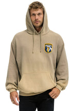 Classic CALIFORNIA SURFER PATCH PULLOVER RELAXED HOODIE - FADED TAN