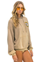 Classic CALIFORNIA SURFER PATCH PULLOVER RELAXED HOODIE - FADED TAN