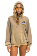 Classic CALIFORNIA SURFER PATCH PULLOVER RELAXED HOODIE - FADED TAN