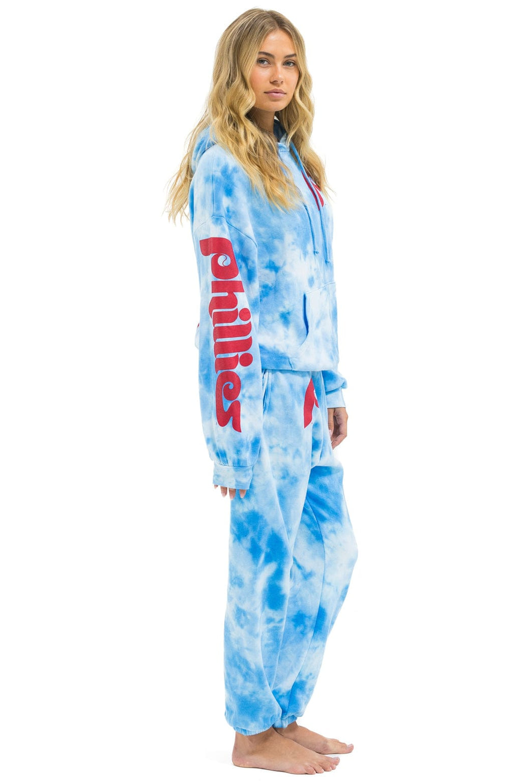 Classic PHILLIES HAND DYED SWEATPANTS - TIE DYE BLUE