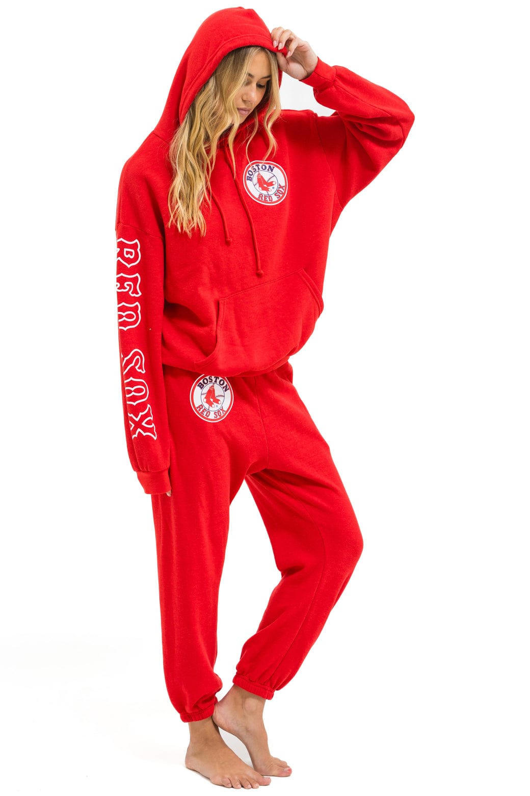 Classic RED SOX RELAXED PULLOVER HOODIE - RED