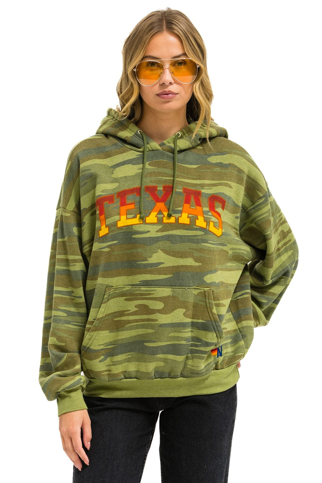 Classic UNIVERSITY OF TEXAS PULLOVER HOODIE RELAXED - CAMO