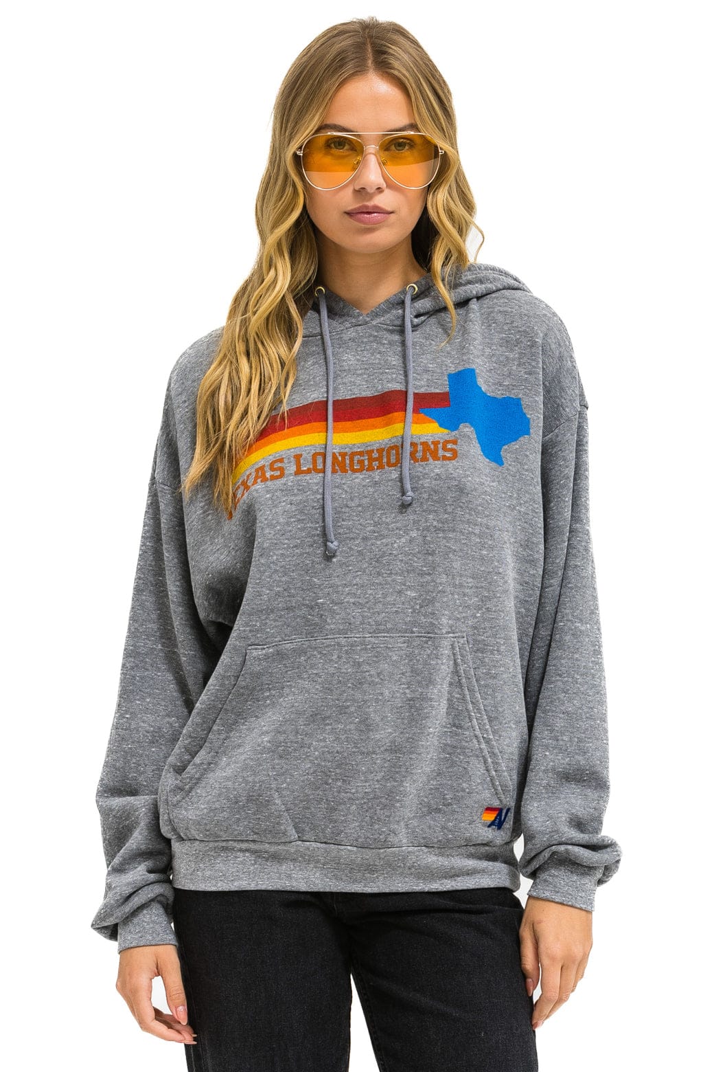 Classic UNIVERSITY OF TEXAS STATE LOGO PULLOVER HOODIE RELAXED - HEATHER