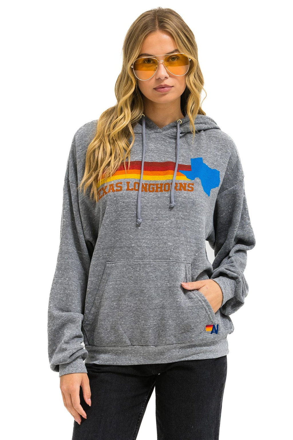 Classic UNIVERSITY OF TEXAS STATE LOGO PULLOVER HOODIE RELAXED - HEATHER