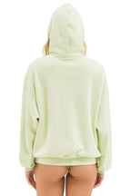 Classic WAVE STRIPE 4 PULLOVER HOODIE RELAXED - LIME CREAM SEAFOAM