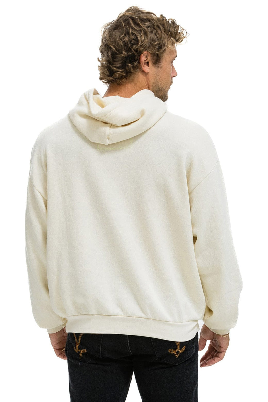 Classic WAVE STRIPE 4 PULLOVER HOODIE RELAXED - VINTAGE WHITE VINTAGE WHITE