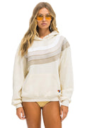 Classic WAVE STRIPE 4 PULLOVER HOODIE RELAXED - VINTAGE WHITE VINTAGE WHITE