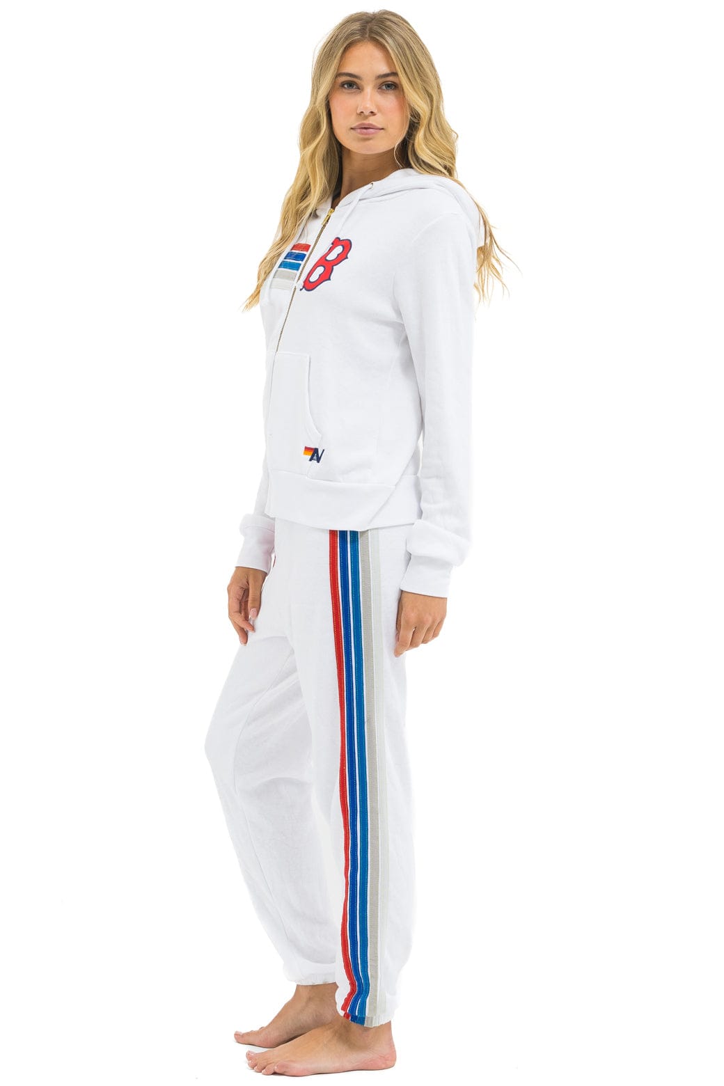 Classic BOSTON RED SOX 5 STRIPE SWEATPANTS - WHITE USA