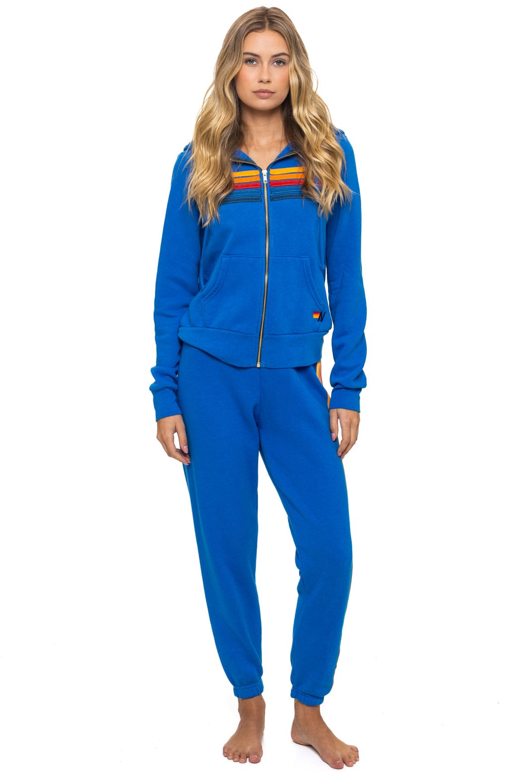 Classic 5 STRIPE HOODIE - ADVENTURE BLUE