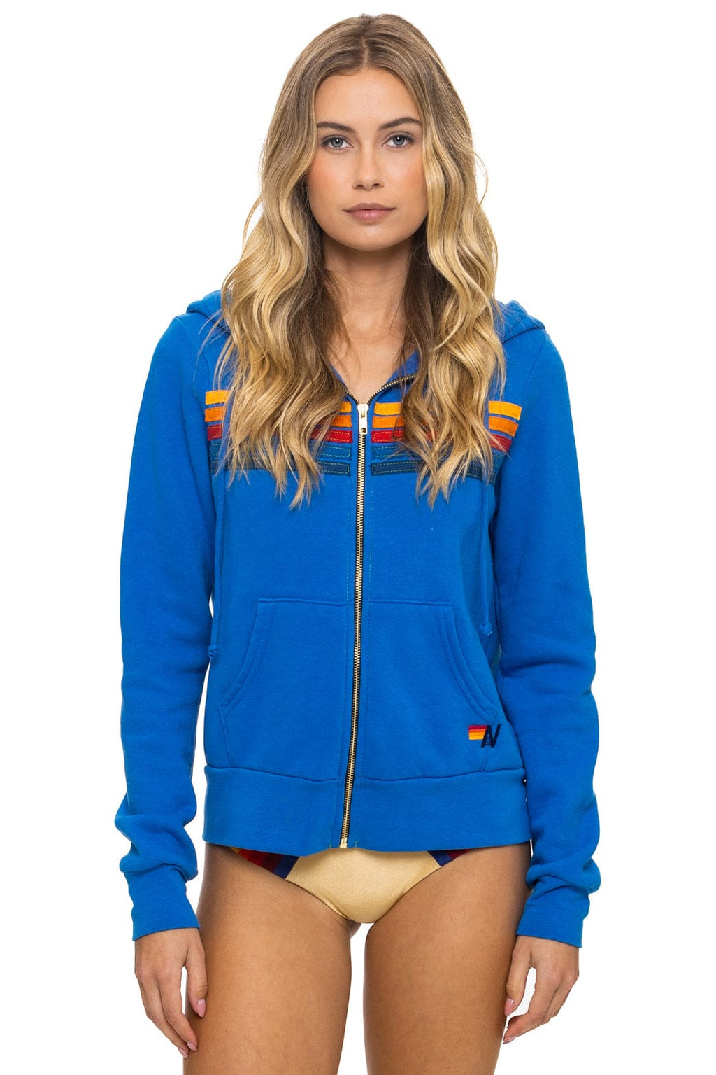 Classic 5 STRIPE HOODIE - ADVENTURE BLUE
