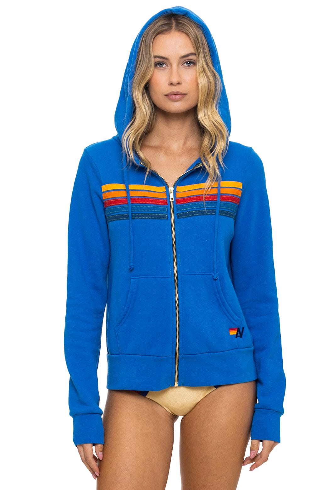 Classic 5 STRIPE HOODIE - ADVENTURE BLUE