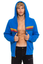 Classic 5 STRIPE HOODIE - ADVENTURE BLUE