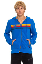Classic 5 STRIPE HOODIE - ADVENTURE BLUE
