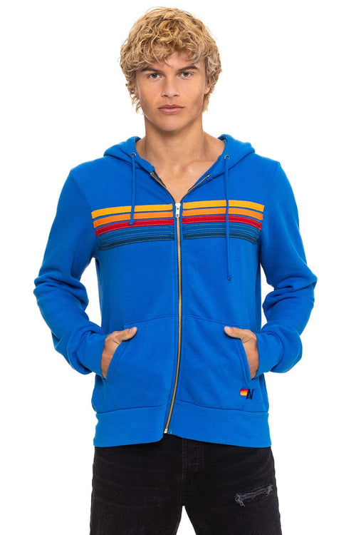 Classic 5 STRIPE HOODIE - ADVENTURE BLUE
