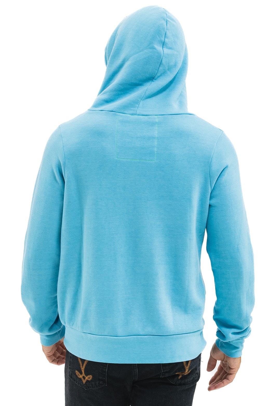 Classic 5 STRIPE HOODIE - AQUA AQUA