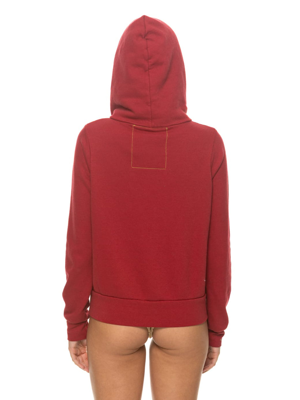 Classic 5 STRIPE HOODIE - CRIMSON