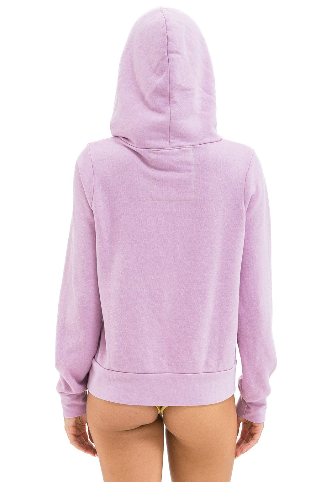 Classic 5 STRIPE HOODIE - MAUVE WHITE NEON