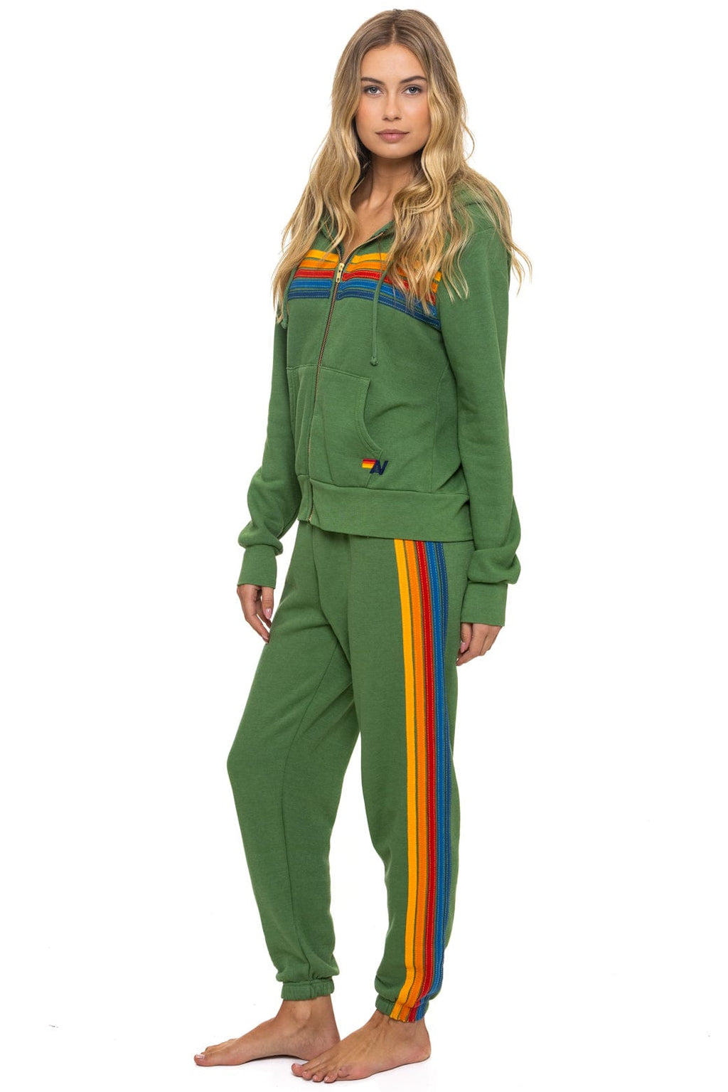 Classic 5 STRIPE HOODIE - PALM