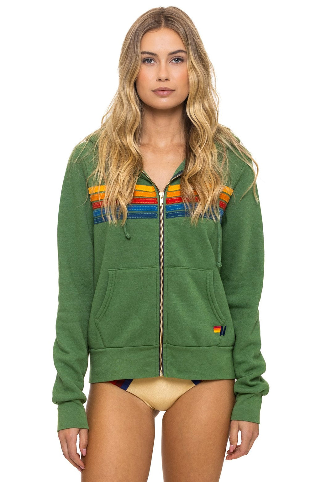 Classic 5 STRIPE HOODIE - PALM