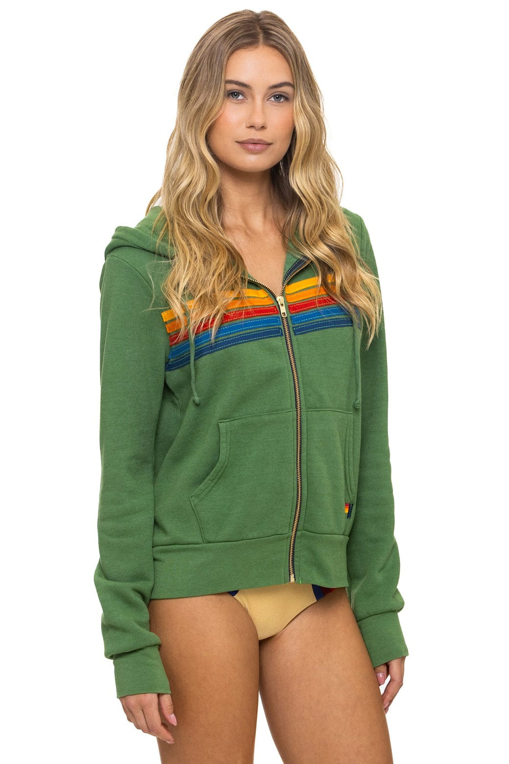 Classic 5 STRIPE HOODIE - PALM
