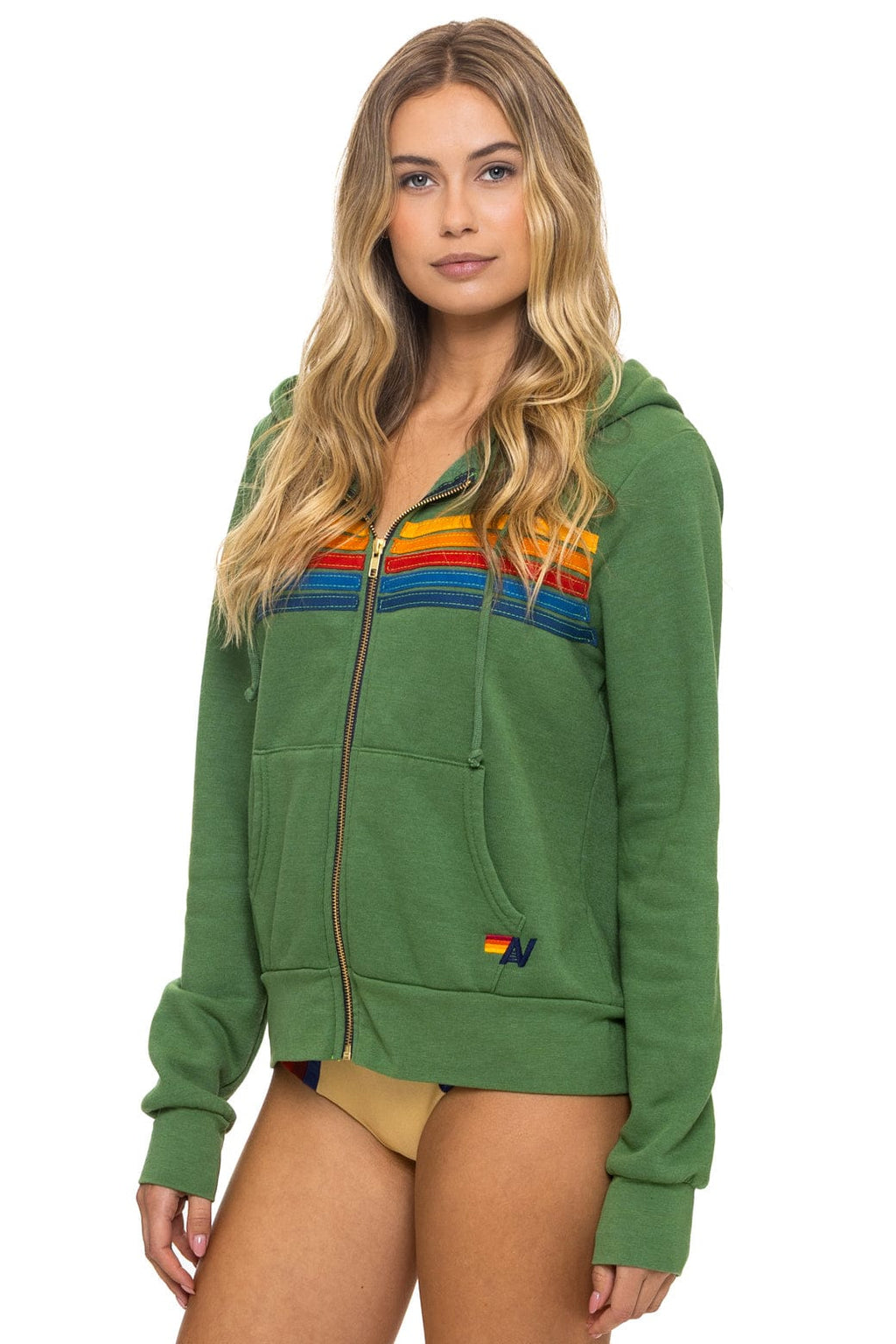 Classic 5 STRIPE HOODIE - PALM