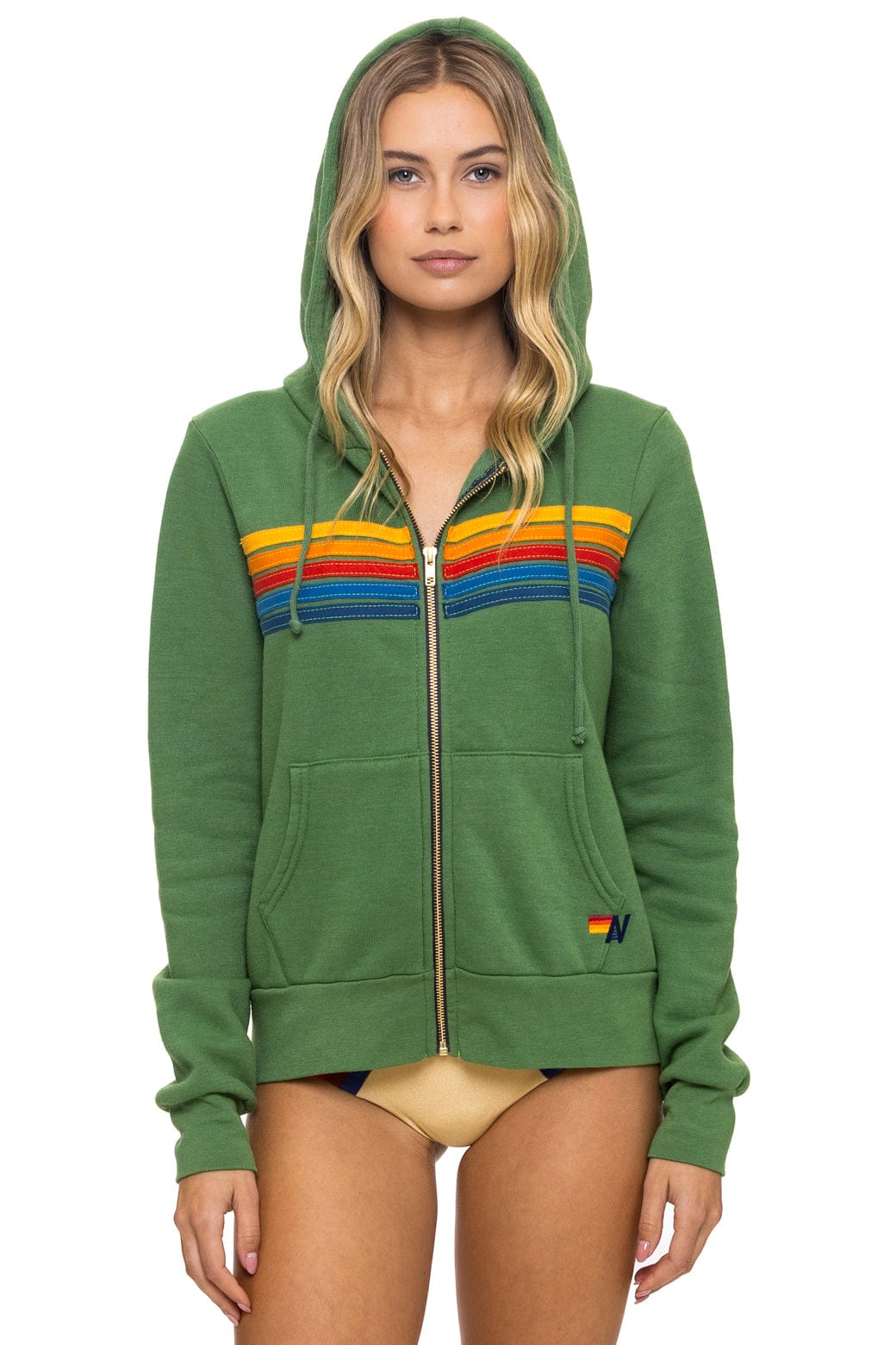 Classic 5 STRIPE HOODIE - PALM