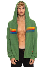 Classic 5 STRIPE HOODIE - PALM