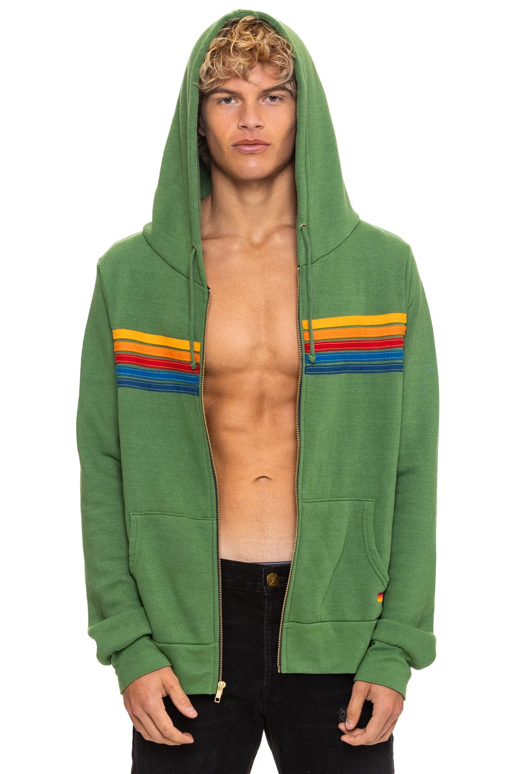 Classic 5 STRIPE HOODIE - PALM