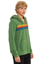 Classic 5 STRIPE HOODIE - PALM