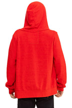 Classic 5 STRIPE HOODIE - RED