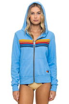 Classic 5 STRIPE HOODIE - SKY