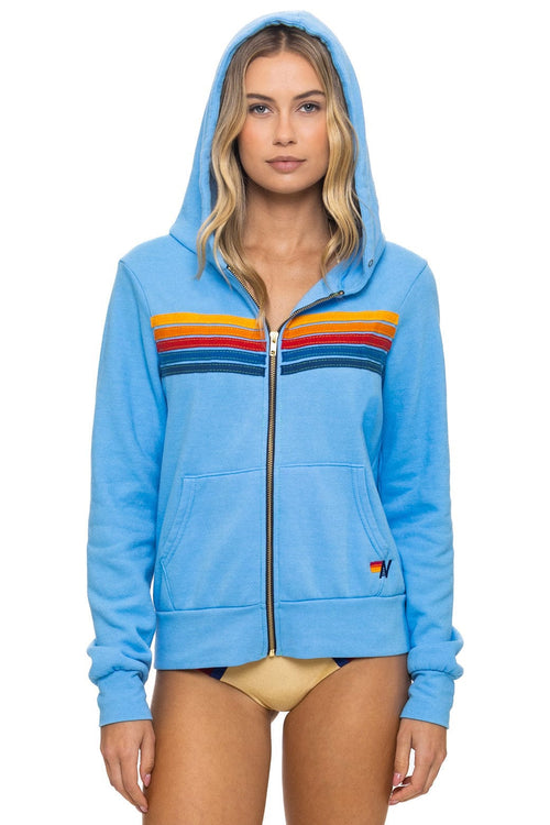 Classic 5 STRIPE HOODIE - SKY