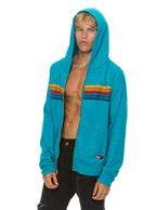 Classic 5 STRIPE HOODIE - TEAL