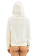 Classic 5 STRIPE HOODIE - VINTAGE WHITE WHITE NEON